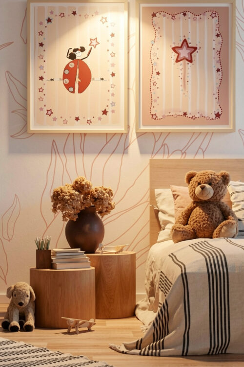 Wish Upon a Star Duo set for girls room