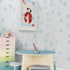 Lola and the Kite Wall Art Print | Dynamic Nursery Girl Room Decor | Colorful Playroom Printable Poster | Instant Digital Download - Image 2