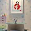 Lola and the Kite Wall Art Print | Dynamic Nursery Girl Room Decor | Colorful Playroom Printable Poster | Instant Digital Download - Image 6