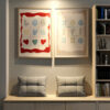 Love & XOXO Duo – 2 Piece Printable Wall Art Set - Image 3