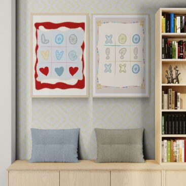 Love & XOXO Duo – 2 Piece Printable Wall Art Set