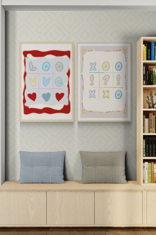 Love & XOXO Duo – 2 Piece Printable Wall Art Set