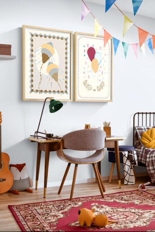 Party in The Sky Duo — Printable Wall Art Set