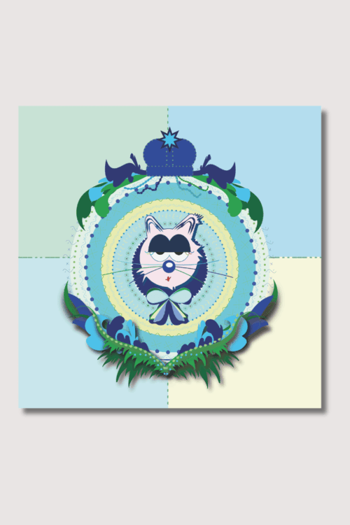 Mum Cat Printable Wall Art | Girl Cat Print | Cute House of Cats | Girls Room Nursery Decor | Digital Download