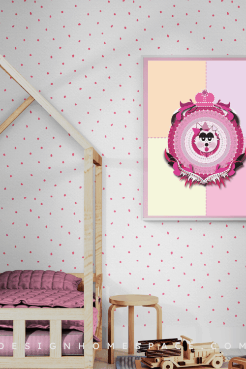 Alternative view of Sister Cat Printable Wall Art | Girl Cat Print | Cute House of Cats | Girls Room Nursery Decor | Digital Download